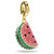 Idyllia Charm, Mixed Cuts, Watermelon, Multicolored, Gold Tone Plated 5743134 | Swarovski