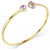 Chroma Bangle, Mixed Cuts, Multicolored, Gold Tone Plated 5738475 | Swarovski