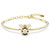 Idyllia Bangle, Mixed Cuts, Bee, Multicolored, Gold Tone Plated 5742679 | Swarovski
