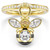 idyllia-motif-ring--mixed-cuts--bee--multicolored--gold-tone-plated-swarovski-5748152-1