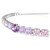 Matrix Bracelet, Gradient of Round Cuts, Multicolored, Rhodium Plated 5751197 | Swarovski