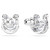 Symbolica Stud Earrings, Round Cut, Pavé, Horse Shoe, Blue, Rhodium Plated 5746563 | Swarovski