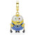 minions-bob-charm--pavé--multicolored--gold-tone-plated-swarovski-5753016-1