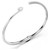 Matrix Bangle, Round Cut, White, Rhodium Plated 5753571 (Size M) | Swarovski