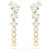 Mesmera Drop Earrings, Mixed Cuts, White, 18K Gold Finish 5747936 | Swarovski