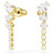Mesmera Drop Earrings, Mixed Cuts, White, 18K Gold Finish 5747936 | Swarovski