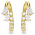 Mesmera Hoop Earrings, Mixed Cuts, White, 18K Gold Plated 5761975 | Swarovski