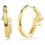 Mesmera Hoop Earrings, Mixed Cuts, White, 18K Gold Plated 5761975 | Swarovski
