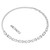 Matrix Necklace, S-Shape, Round Cut, White, Rhodium Plated 5747732 | Swarovski
