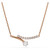 Matrix Necklace, Round Cut, White, 18K Rose Gold Plated 5763823 | Swarovski