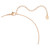 Matrix Necklace, Round Cut, White, 18K Rose Gold Plated 5763823 | Swarovski