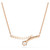 Matrix Necklace, Round Cut, White, 18K Rose Gold Plated 5763823 | Swarovski