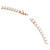 Matrix Tennis Necklace, Round Cut, White, 18K Rose Gold Plated 5764194 (Size M) | Swarovski
