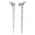 Mesmera Earrings, Marquise Cut, White, Rhodium Plated 5748006 | Swarovski