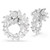 Mesmera Hoop Earrings, Marquise Cut, White, Rhodium Plated 5748008 | Swarovski