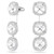 Una Angelic Earrings, Cushion Cut, White, Rhodium Plated 5754342 | Swarovski