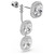 Una Angelic Earrings, Cushion Cut, White, Rhodium Plated 5754342 | Swarovski