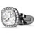 Una Angelic Cufflinks, Cushion Cut, White, Ruthenium Plated 5753937 | Swarovski