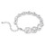 Una Angelic Bracelet, Cushion Cut, White, Rhodium Plated 5751558 | Swarovski