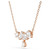 Mesmera Necklace, Mixed Cuts, White, 18K Rose Gold Plated 5747996 | Swarovski