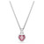 Chroma Pendant, Mixed Cuts, Pink, Rhodium Plated 5757789 | Swarovski