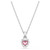 Chroma Pendant, Mixed Cuts, Pink, Rhodium Plated 5757789 | Swarovski