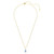 Chroma Pendant, Pear Cut, Blue, 18K Gold Plated 5757786 | Swarovski
