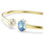 Chroma Bangle, Mixed Cuts, Multicolored, 18K Gold Plated 5757998 | Swarovski