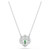 Una Angelic Pendant, Mixed Cuts, Green, Rhodium Plated 5757785 | Swarovski
