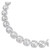 Una Angelic Necklace, Cushion Cut, White, Rhodium Plated 5751326 | Swarovski