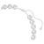 Una Angelic Necklace, Cushion Cut, White, Rhodium Plated 5751326 | Swarovski