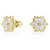 Magic Stud Earrings, Mixed Cuts, Snowflake, White, 18K Gold Plated 5757816 | Swarovski