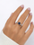 Genuine Sapphire and Natural Diamond Platinum Hidden Halo Ring