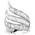 Vienna Cocktail Ring, Mixed Cuts, Swan, White, Rhodium Plated 5762206 (Size 50-55/4.75-6.75) | Swarovski