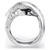 Vienna Cocktail Ring, Mixed Cuts, Swan, White, Rhodium Plated 5762206 (Size 50-55/4.75-6.75) | Swarovski