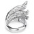 Vienna Cocktail Ring, Mixed Cuts, Swan, White, Rhodium Plated 5762206 (Size 50-55/4.75-6.75) | Swarovski