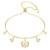 Magic Bracelet, Mixed Cuts, Snowflake, White, 18K Gold Plated 5757800 | Swarovski