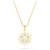 Magic Pendant, Mixed Cuts, Snowflake, White, 18K Gold Plated 5757788 | Swarovski