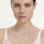 Mesmera Necklace, Marquise Cut, White, Rhodium Plated 5748004 | Swarovski