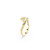 Mesmera Open Ring, Mixed Cuts, White, 18K Gold Plated 5748078 (Size 55/6.75) | Swarovski
