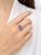 14K Yellow Gold Blue Topaz & Amethyst Diamond Ring