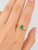 10K Yellow Gold Marquise Emerald & Diamond Ring