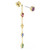 Imber Drop Earrings Mixed Cuts, Multicolored, 18K Gold Plated 5753289 | Swarovski