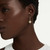 Una Angelic Drop Earrings, Round Cut, White, 18K Gold Plated 5758095 | Swarovski