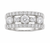 Contemporary Platinum Diamond Ring