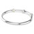 Chroma Bangle Mixed Cuts, Star, White, Rhodium Plated 5754179 (Size M) | Swarovski