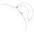 Chroma Necklace, Mixed Cuts, Star, White, Rhodium Plated 5754183 | Swarovski