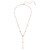 Imber Y Necklace, Round Cut, White, 18K Rose Gold Plated 5763813 | Swarovski