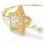 Sublima Bracelet, Round Cut, Star, Multicolored, 18K Gold Plated 5760559 | Swarovski
