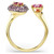 Sublima Cocktail Ring, Pear Cut, Red, 18K Gold Plated 5752899 (Size 55/6.75) | Swarovski